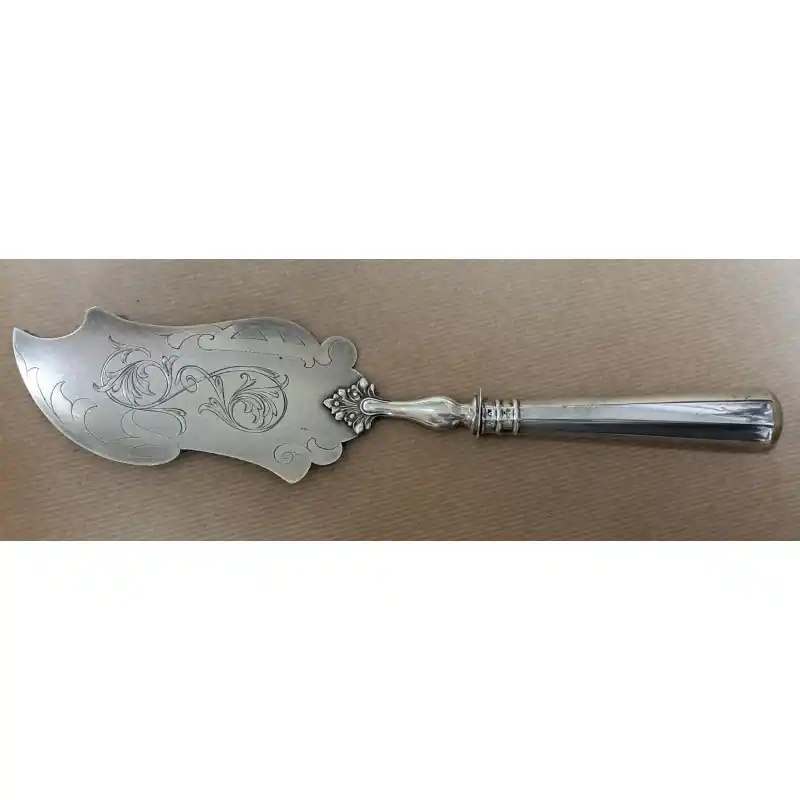 Pala de servir modernista, plata de 800, 98 gramos Artesanal