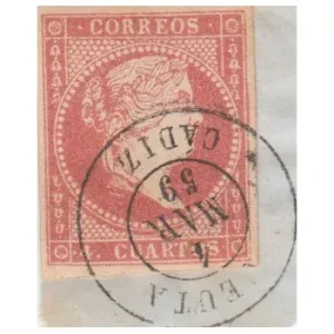 4 cuartos1856 - fechador- Ceuta tipo II - Cadiz Venta Final